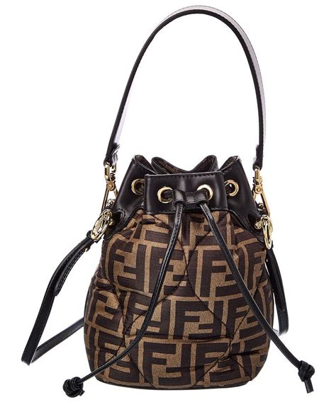 fendi mon tresor ff motif bucket bag|mini fendi bucket bag.